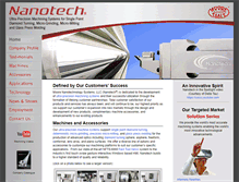 Tablet Screenshot of nanotechsys.com